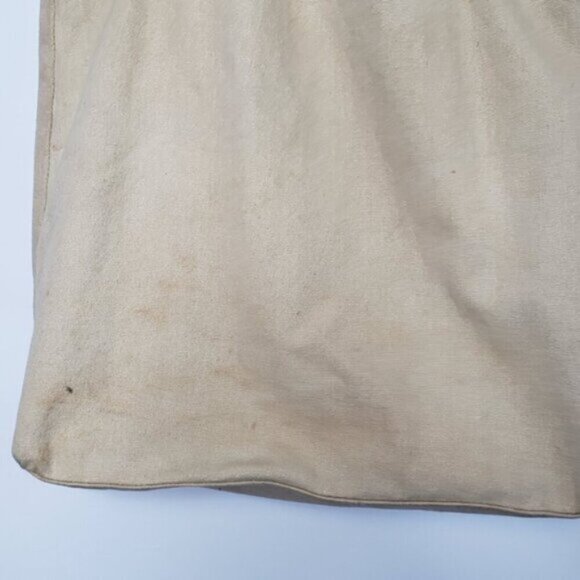 Levi's Shoulder Tote Bag Double Handle Snap Close Beige Cream Cotton - Picture 14 of 16